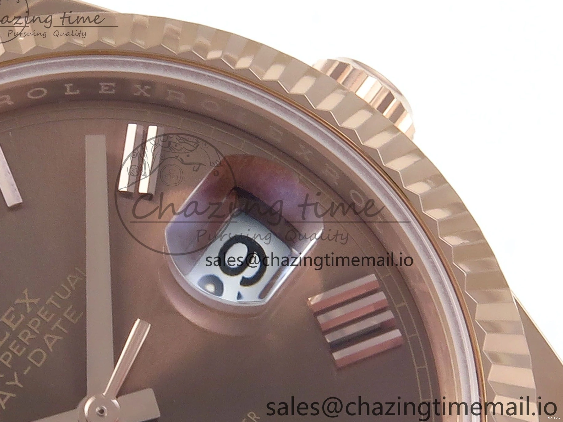 MiroTime 0119 Day Date 40 RG 228235 Noob 1:1 Best Edition Brown Roman Dial on President Bracelet A2836 (Gain Weight) UrbanChic 794